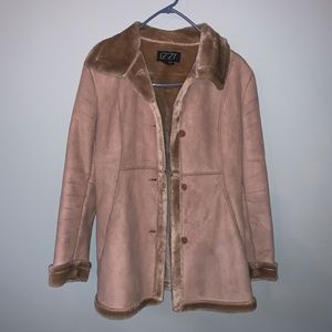 Izzi SMALL  SUEDE JACKET W  PLUSH FAUX-FUR LINING